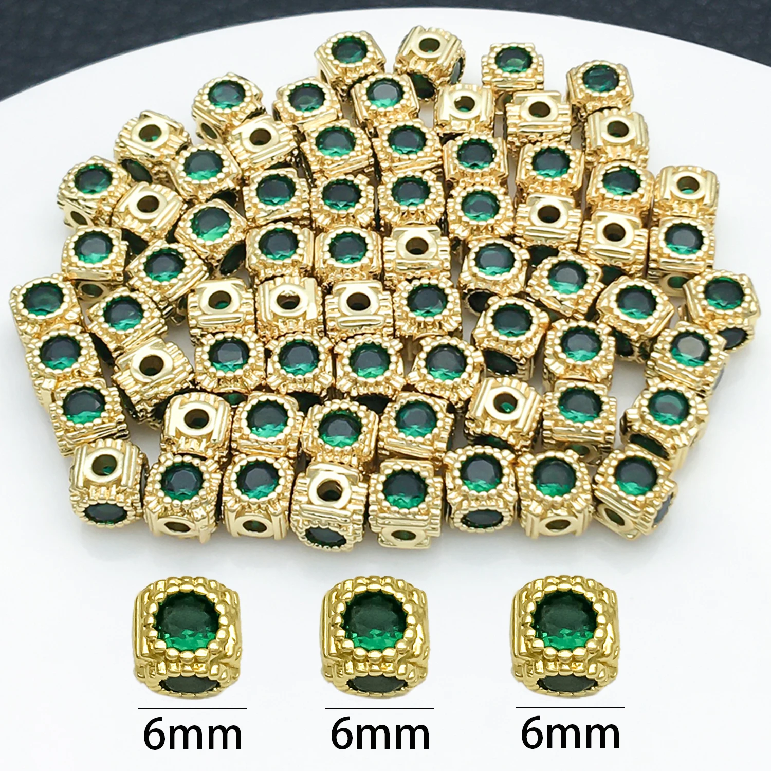 2pcs 6mm 18K Real Gold Plated Brass Cube Spacer Beads Bracelets Beads High Quality Jewelry Accessories Making Accessories
2pcs 6mm 18K Real Gold Plated Brass Cube Spacer Beads Bracelets Beads High Quality Jewelry Accessories Making Accessories