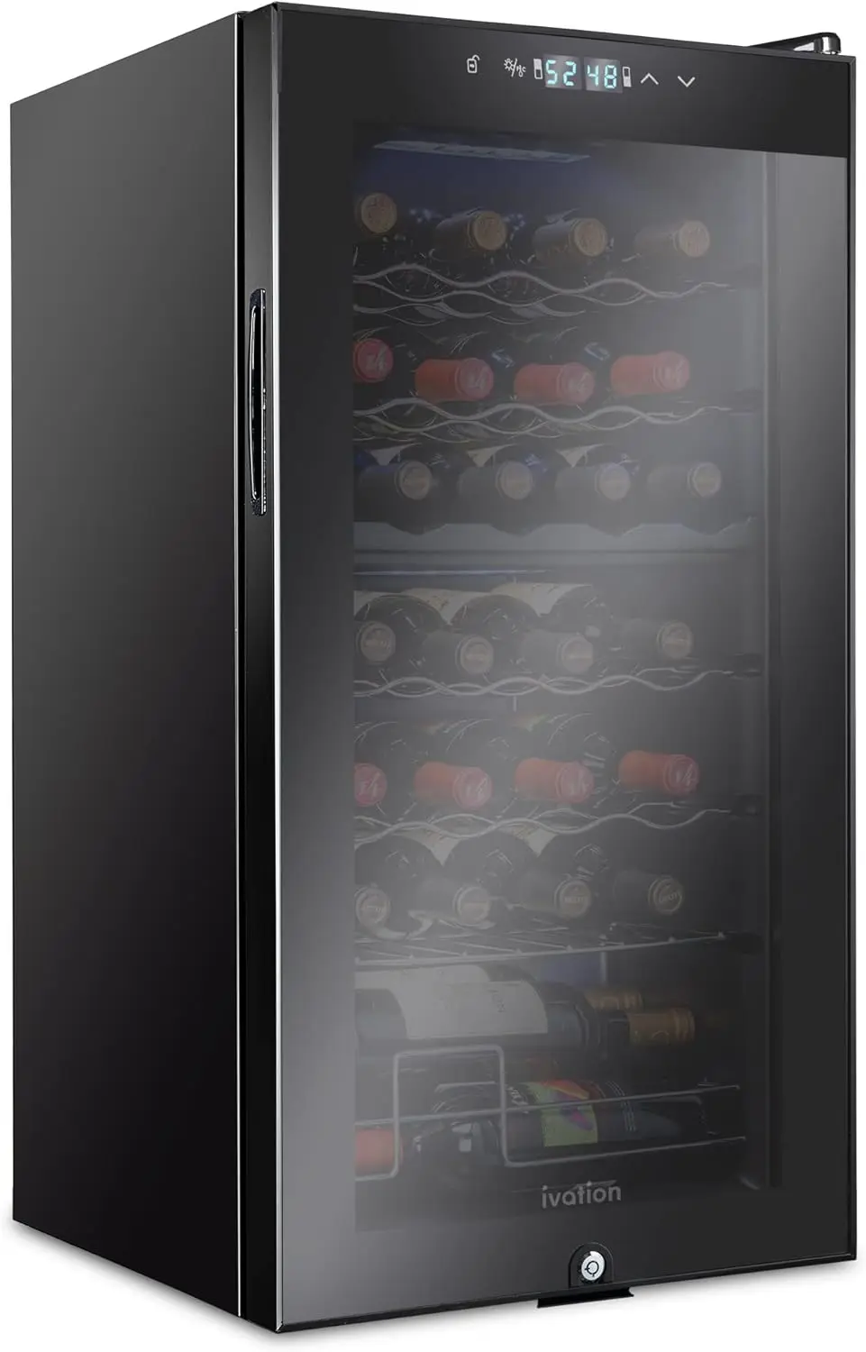 28 Bottle Dual Zone Compressor Wine Cooler Refrigerator w/Lock | Large Freestanding Wine Cellar For Red, White, Champagne Wine
28 Bottle Dual Zone Compressor Wine Cooler Refrigerator w/Lock | Large Freestanding Wine Cellar For Red, White, Champagne Wine