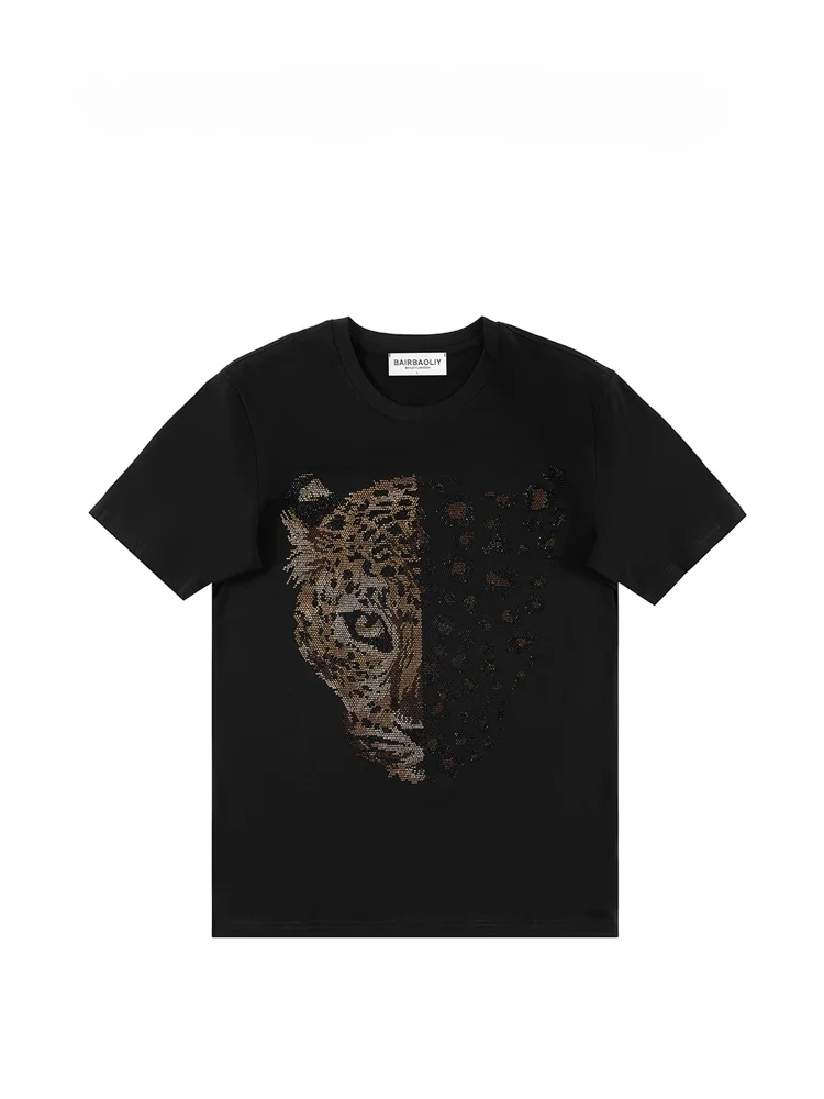 BAIRBAOLIY Heavy Duty Casual Short Sleeve T-Shirt Rhinestone Fashion Urban Style Men's Top Breathable round Neck Summer Shirt
BAIRBAOLIY Heavy Duty Casual Short Sleeve T-Shirt Rhinestone Fashion Urban Style Men's Top Breathable round Neck Summer Shirt