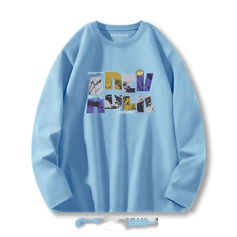 Men's Pure Cotton Long-sleeved T-shirt Spring and Autumn Casual Bottoming Shirt Personalized Versatile Sports Loose Top
Men's Pure Cotton Long-sleeved T-shirt Spring and Autumn Casual Bottoming Shirt Personalized Versatile Sports Loose Top