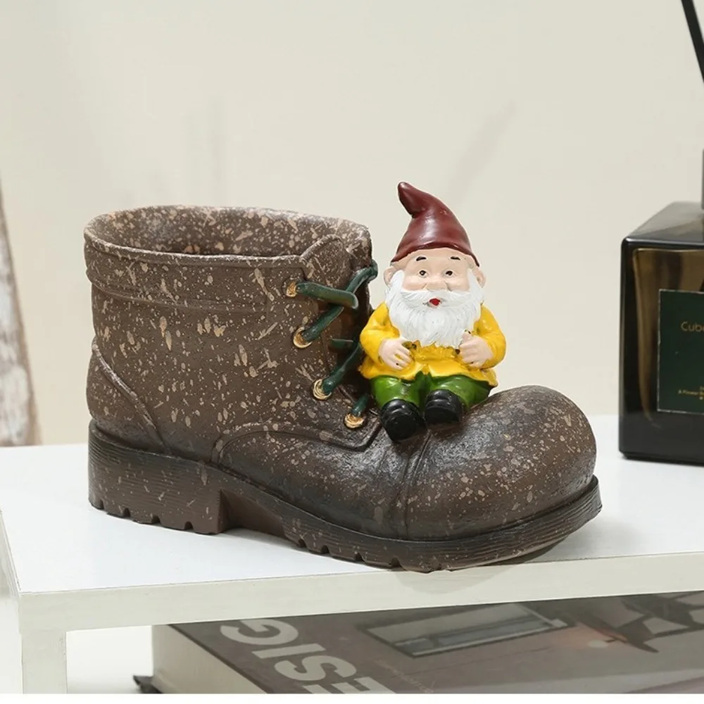 Creative Cartoon Shoes Dwarf Flower Pots Funny Resin Crafts Planters Pot Handmade Waterproof Succulents Flower Pot Home Office
Creative Cartoon Shoes Dwarf Flower Pots Funny Resin Crafts Planters Pot Handmade Waterproof Succulents Flower Pot Home Office