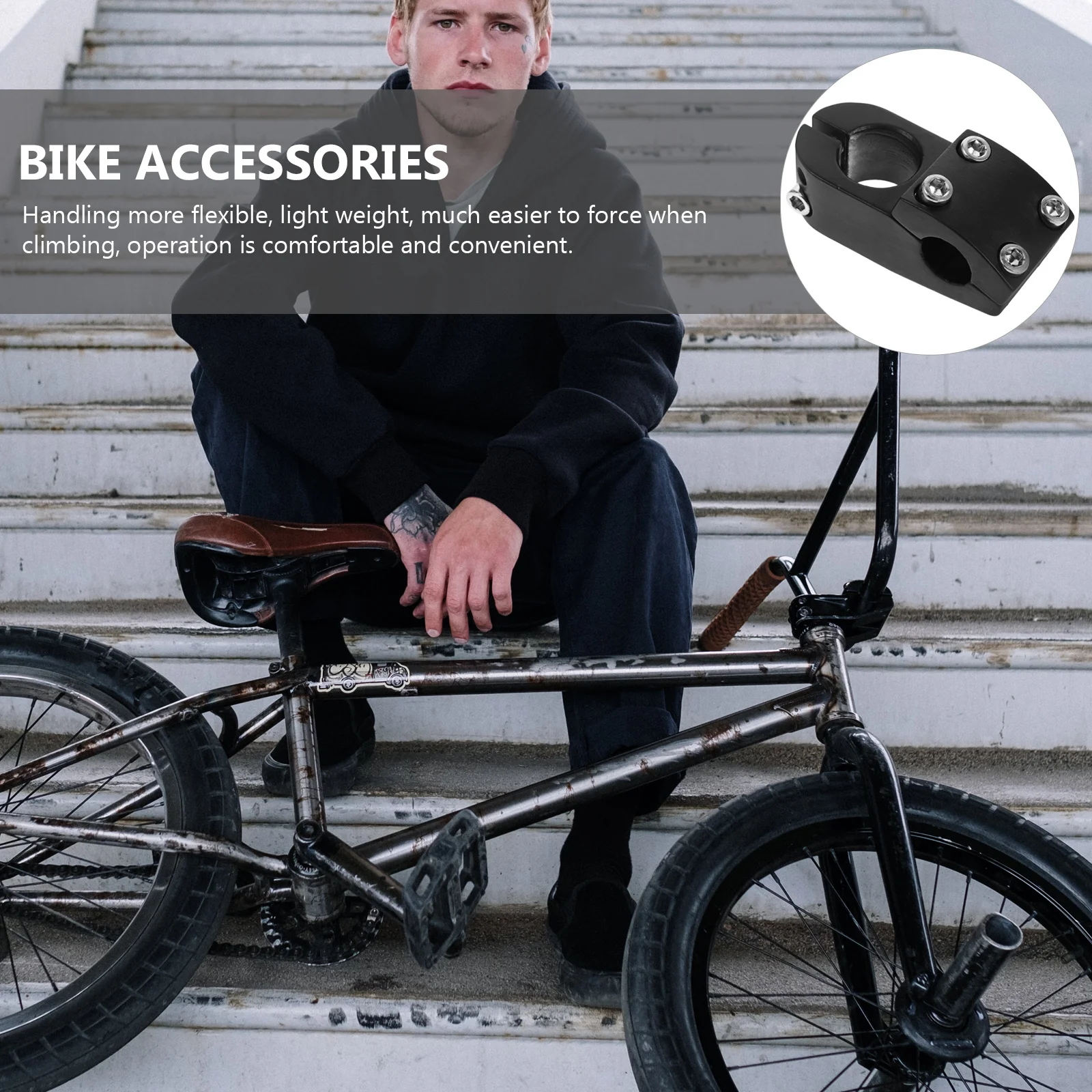 Aluminum Bike Stem Riser Sturdy Durable Fine Workmanship Strict Material Inspection System Practical Design Cycling 
Aluminum Bike Stem Riser Sturdy Durable Fine Workmanship Strict Material Inspection System Practical Design Cycling