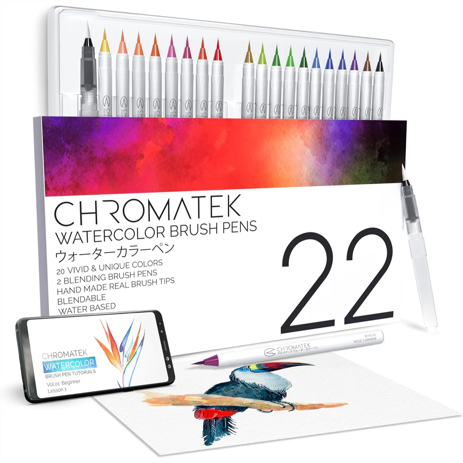 22 Watercolor Pens Set With 2 Aquapens And 20 Unique Colors Brush Pens Easily Blendable Vivid Smooth Art Supplies
22 Watercolor Pens Set With 2 Aquapens And 20 Unique Colors Brush Pens Easily Blendable Vivid Smooth Art Supplies