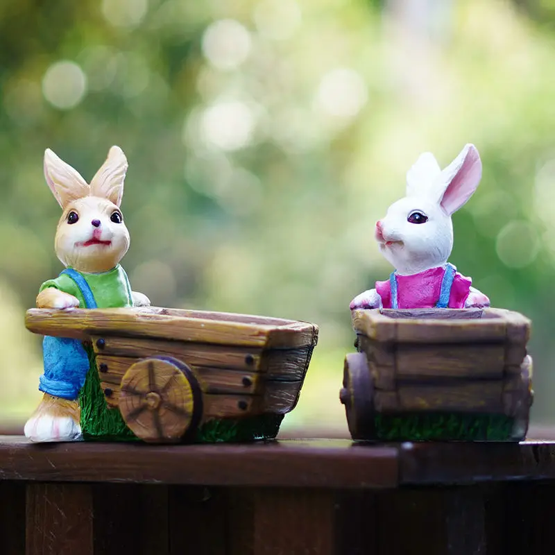 Cartoon Cute Rabbit Flower Pots Resin Accessories Outdoor Garden Balcony Sculpture Crafts Courtyard Layout Figurines Decoration
Cartoon Cute Rabbit Flower Pots Resin Accessories Outdoor Garden Balcony Sculpture Crafts Courtyard Layout Figurines Decoration