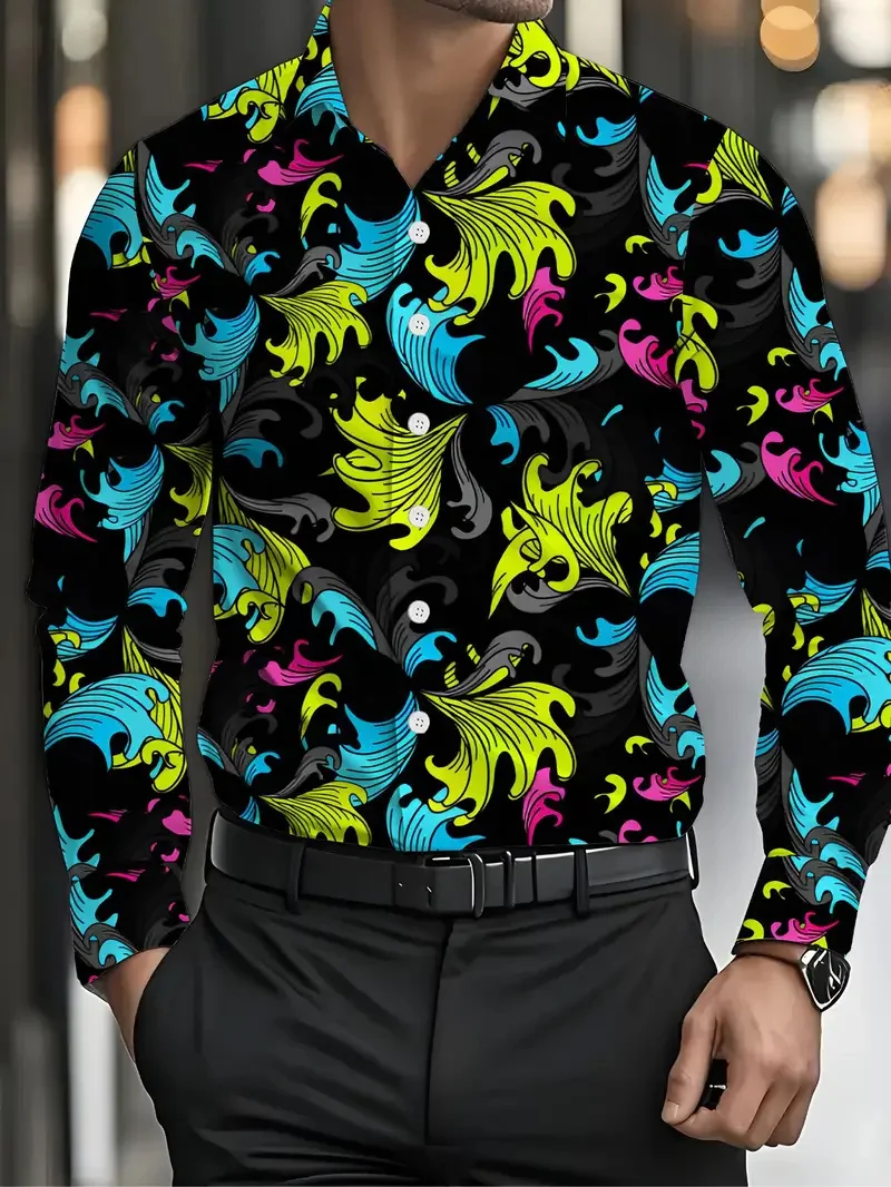 Модная мужская рубашка с длинным рукавом и 3D-принтом звезд на пуговицах, повседневная рубашка с длинным рукавом и тыквой, мужской топ
Модная мужская рубашка с длинным рукавом и 3D-принтом звезд на пуговицах, повседневная рубашка с длинным рукавом и тыквой, мужской топ