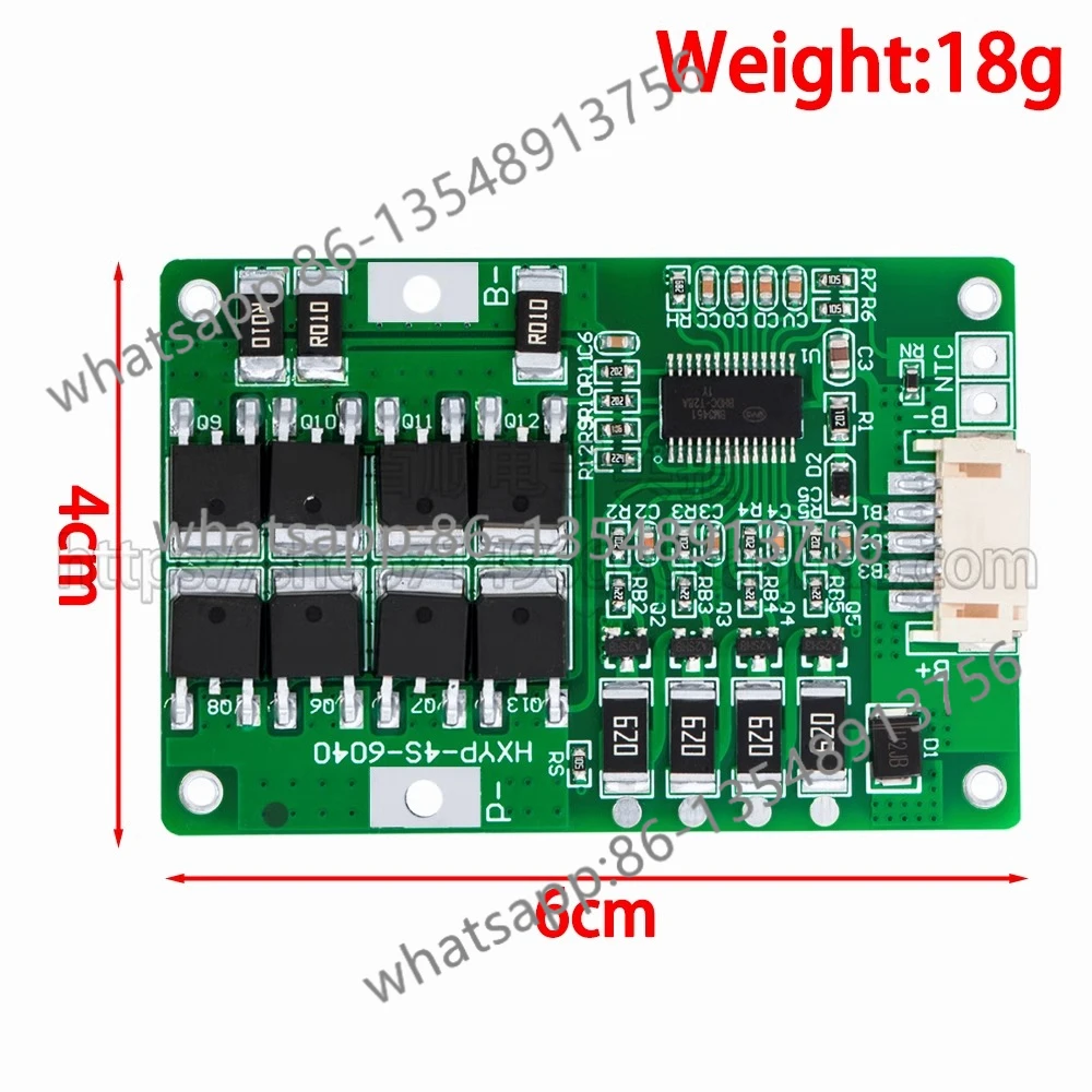 4 строки защитной платы литий-железо-фосфатного аккумулятора 32650 со сбалансированной пластиной 12,8 В
4 строки защитной платы литий-железо-фосфатного аккумулятора 32650 со сбалансированной пластиной 12,8 В