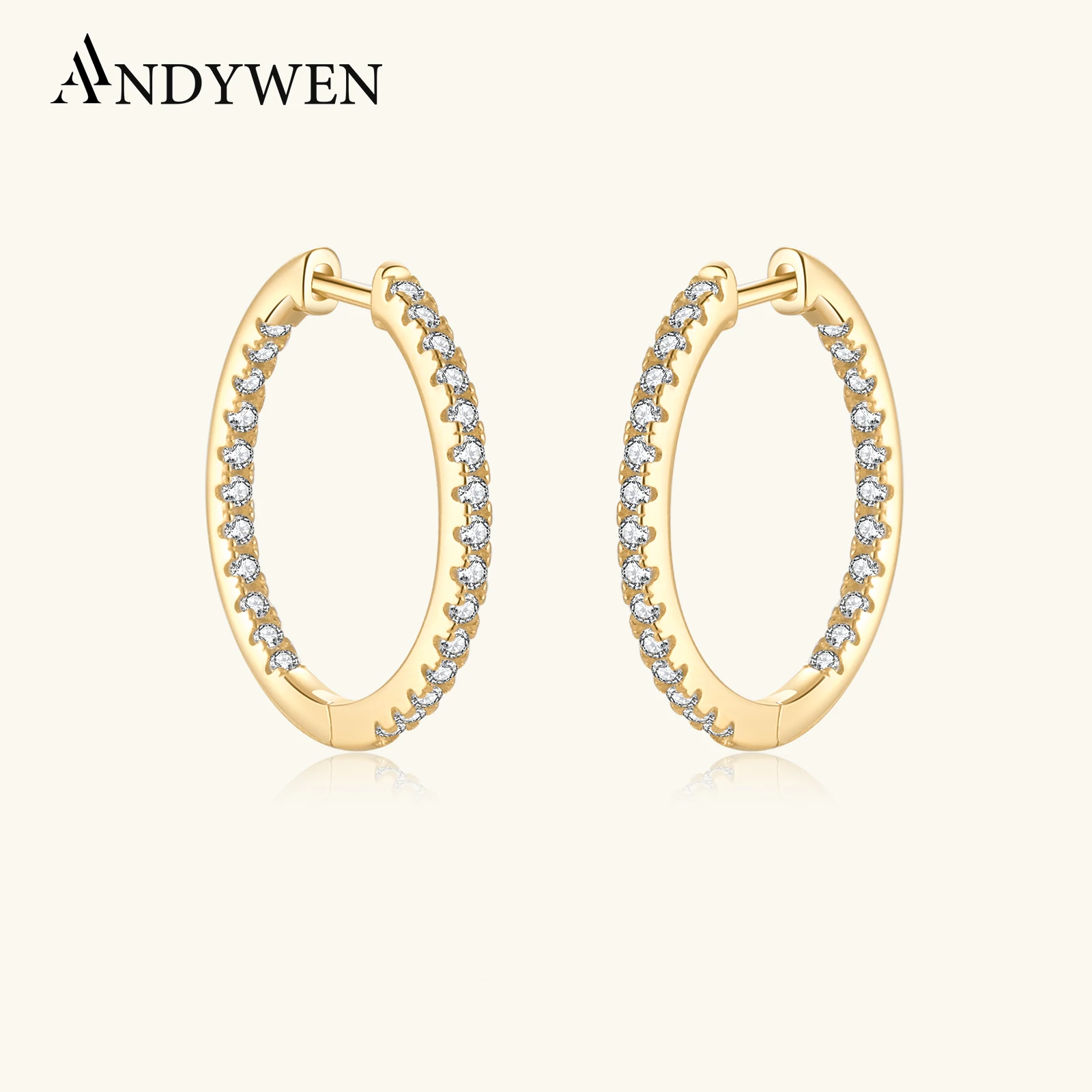 ANDYWEN 925 Sterling Silver Big Hoops 17mm Huggies Loops Earrings 2025 Luxury Fine Jewelry Rock Punk Jewelry Gift
ANDYWEN 925 Sterling Silver Big Hoops 17mm Huggies Loops Earrings 2025 Luxury Fine Jewelry Rock Punk Jewelry Gift
