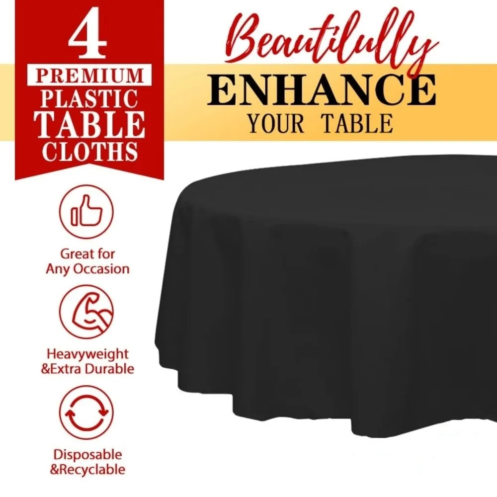 10pcs Universal 84 In Disposable Tablecloth Elastic PEVA Plastic Table Covers Printed Sturdy Round Tablecloths Birthday Party
10pcs Universal 84 In Disposable Tablecloth Elastic PEVA Plastic Table Covers Printed Sturdy Round Tablecloths Birthday Party