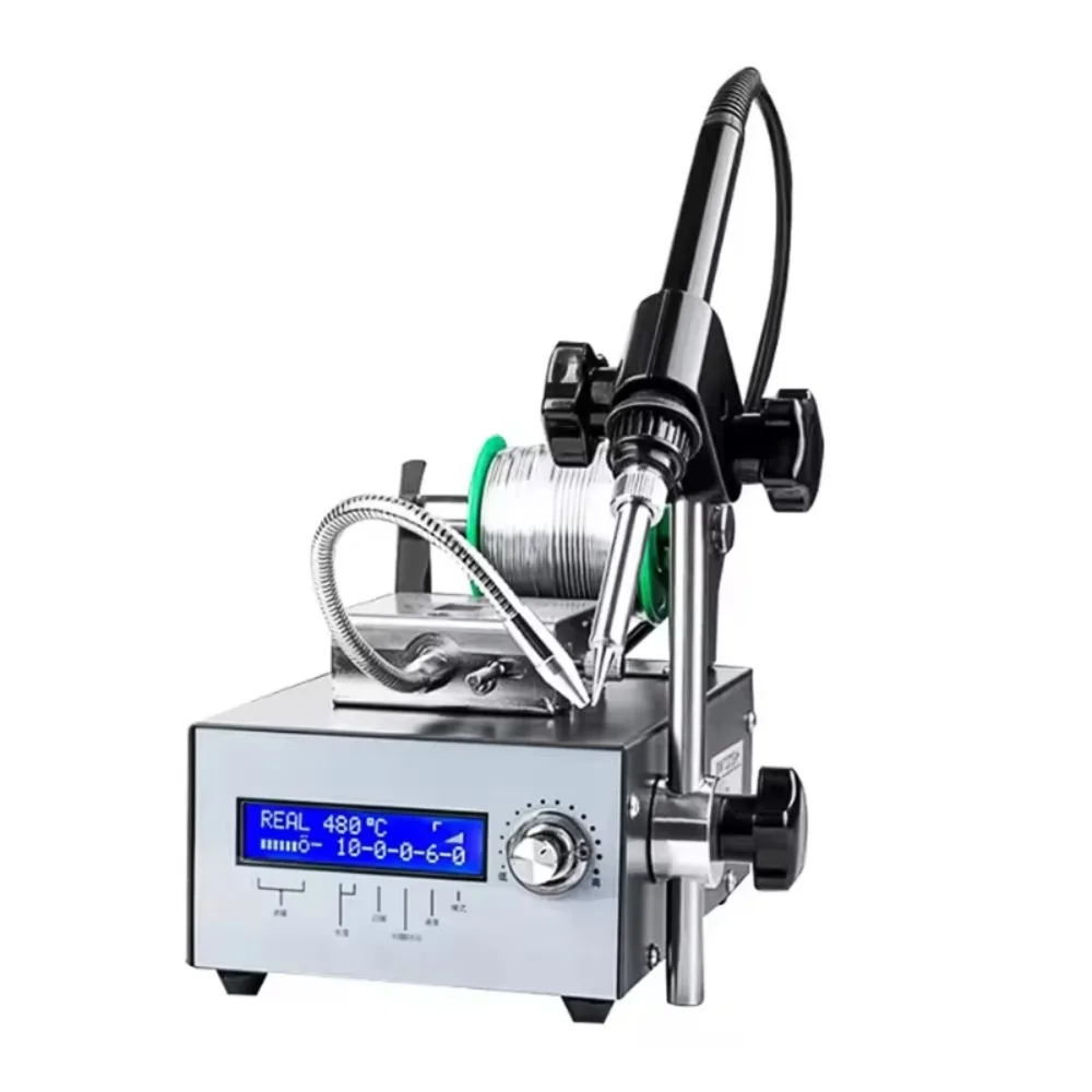 JB 857DW Soldering Station Adjustable Hot Air Gun Helical Wind 580W SMD Rework Station Heating Element 100-240V AC 100-500C
JB 857DW Soldering Station Adjustable Hot Air Gun Helical Wind 580W SMD Rework Station Heating Element 100-240V AC 100-500C