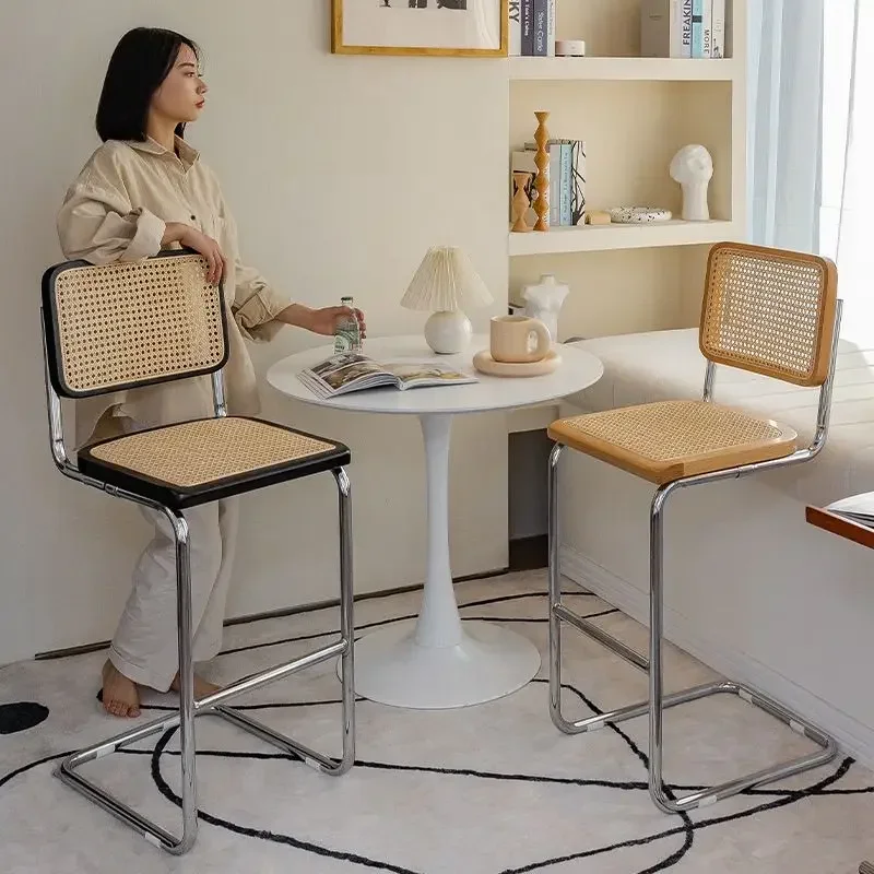 Nordic Solid Wood Rattan Bar Chair Home High Stool Simple Retro Bar Chair Front Desk High Chair Furniture
Nordic Solid Wood Rattan Bar Chair Home High Stool Simple Retro Bar Chair Front Desk High Chair Furniture