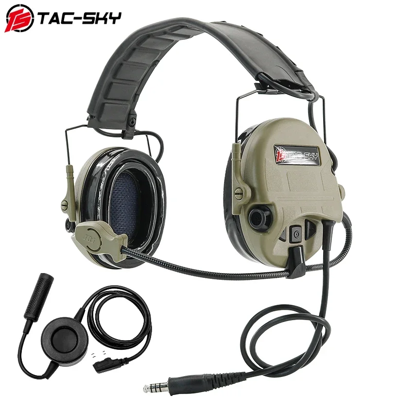 TS TAC-SKY New for SORDIN UItra Tactical Headset, Silicone Earmuffs, Airsoft Hunting Pickup Hearing Protection Headset + TCI PTT
TS TAC-SKY New for SORDIN UItra Tactical Headset, Silicone Earmuffs, Airsoft Hunting Pickup Hearing Protection Headset + TCI PTT