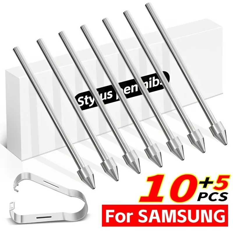 Metal Replacment Pencil Nibs for Samsung Galaxy Tab Stylus Tips with Clips for Samsung Phones S-Pen Galaxy Tab S10 Ultra NOTE10
Metal Replacment Pencil Nibs for Samsung Galaxy Tab Stylus Tips with Clips for Samsung Phones S-Pen Galaxy Tab S10 Ultra NOTE10
