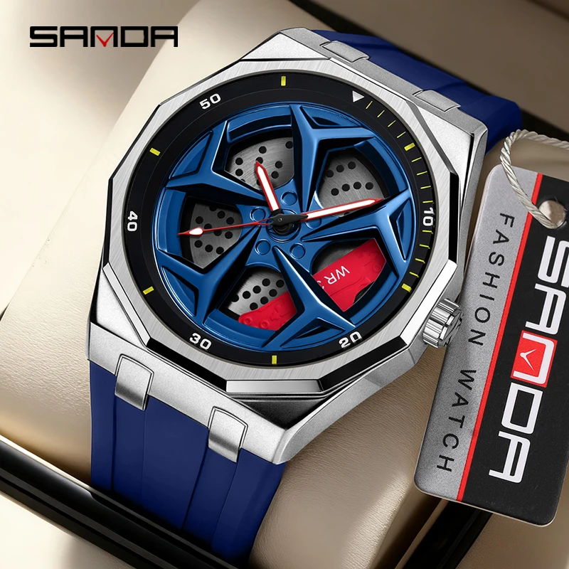 SANDA1166 Fashion Supercar Wheel Rotation Watch 3D Stereoscopic Dynamic Dial Waterproof Night Light Youth Men's Quartz Watch
SANDA1166 Fashion Supercar Wheel Rotation Watch 3D Stereoscopic Dynamic Dial Waterproof Night Light Youth Men's Quartz Watch