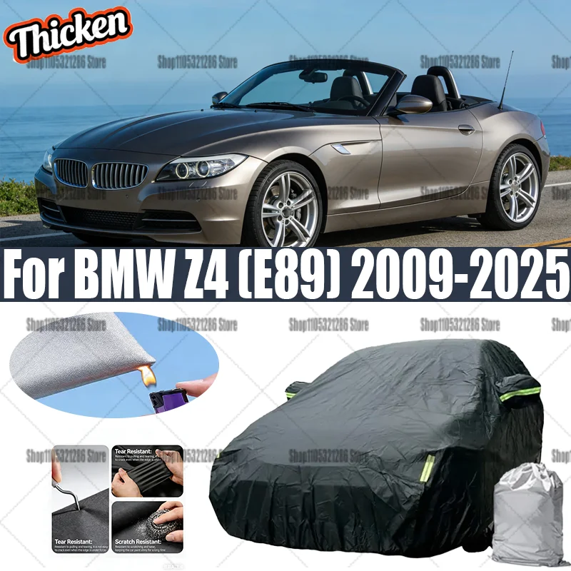Full Car Cover For BMW Z4 (E89) 2009-2025 Waterproof Auto Outdoor Anti-UV Sun Rain Snow Wind Protection Cover
Full Car Cover For BMW Z4 (E89) 2009-2025 Waterproof Auto Outdoor Anti-UV Sun Rain Snow Wind Protection Cover