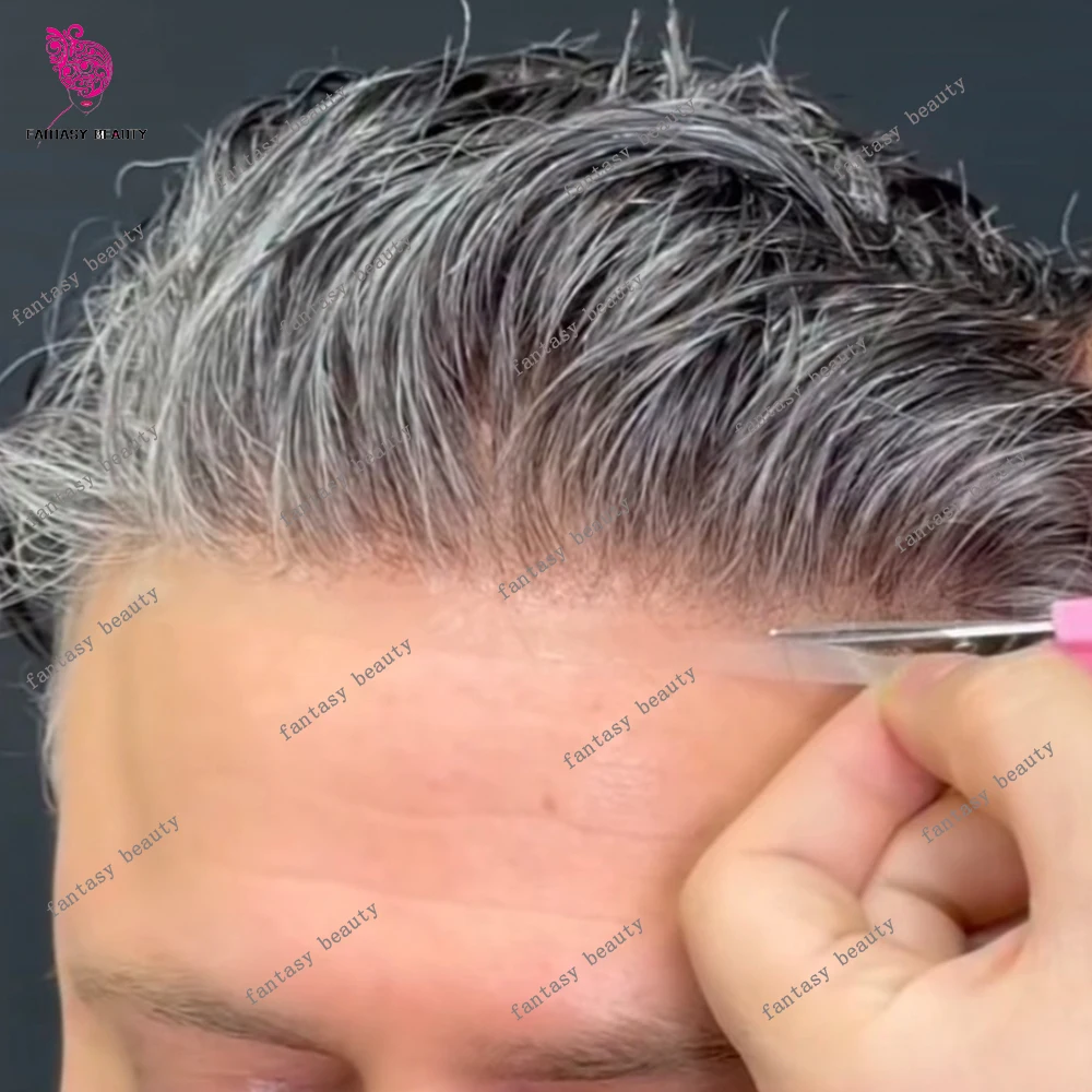 1B65 1B80 Men's Hair Prosthesis 0.12mm Injection PU Brown Human Hair Male Wigs Thin Skin Men Toupee Cheap 1B50 Grey Old Man Wigs
1B65 1B80 Men's Hair Prosthesis 0.12mm Injection PU Brown Human Hair Male Wigs Thin Skin Men Toupee Cheap 1B50 Grey Old Man Wigs