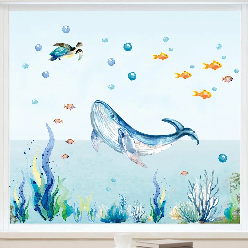 Watercolor Cartoon Cute Marine Animals Whale Turtle Wall Sticker Vinyl Nursery Print Kids Boys Girls Room Wall Decal Home Decor
Watercolor Cartoon Cute Marine Animals Whale Turtle Wall Sticker Vinyl Nursery Print Kids Boys Girls Room Wall Decal Home Decor