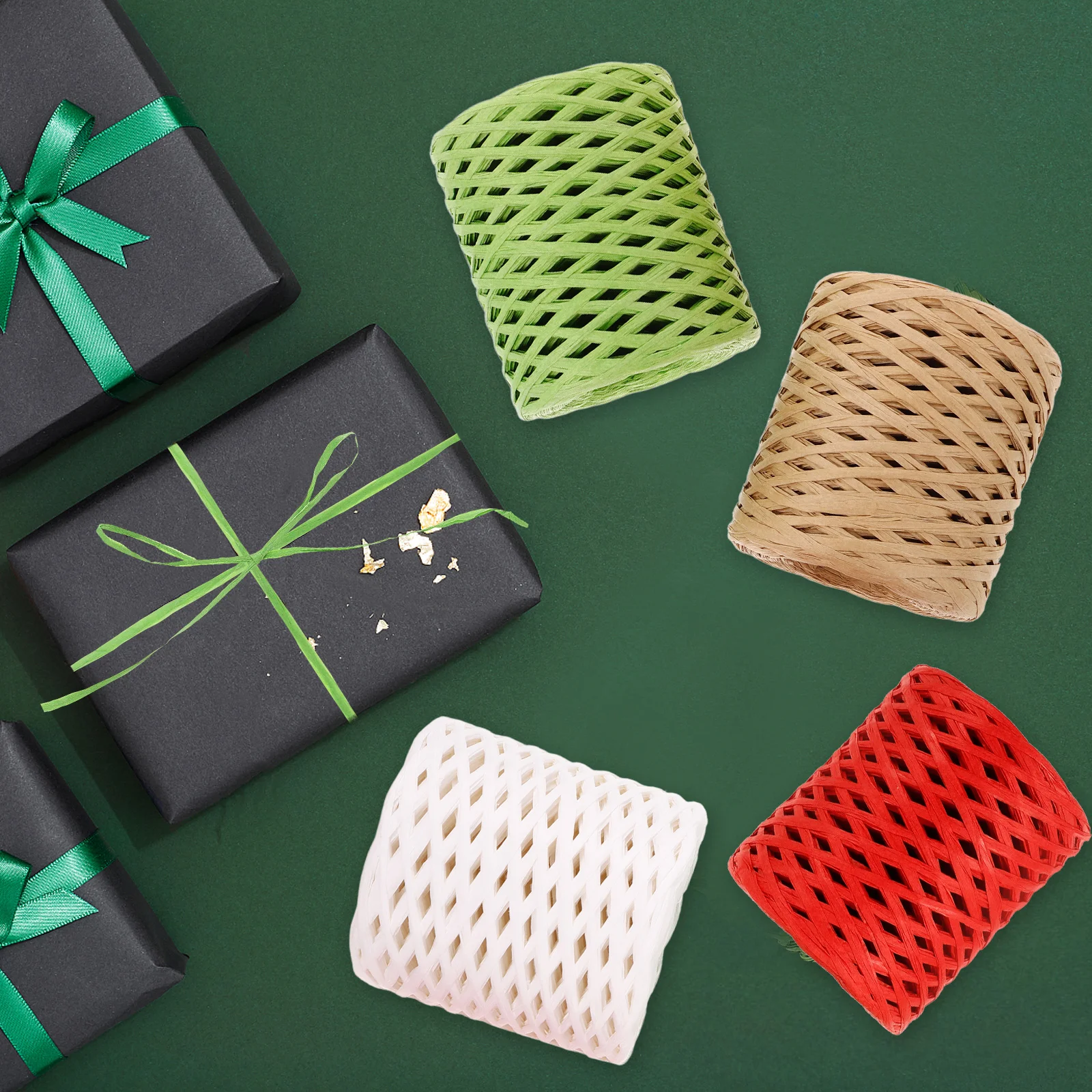 Raffia Paper 4 Rolls Craft Ribbon Wrapping String Present Packing Raffia Paper Craft Rope Twine Making Bouquet Decor
Raffia Paper 4 Rolls Craft Ribbon Wrapping String Present Packing Raffia Paper Craft Rope Twine Making Bouquet Decor