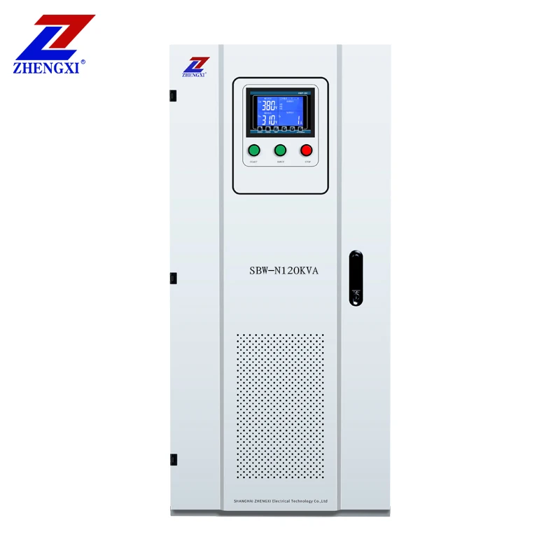 SBW-N120KVA 3 phase LCD big power Compensating servo motor AC intelligent automatic Voltage stabilizer Regulator
SBW-N120KVA 3 phase LCD big power Compensating servo motor AC intelligent automatic Voltage stabilizer Regulator