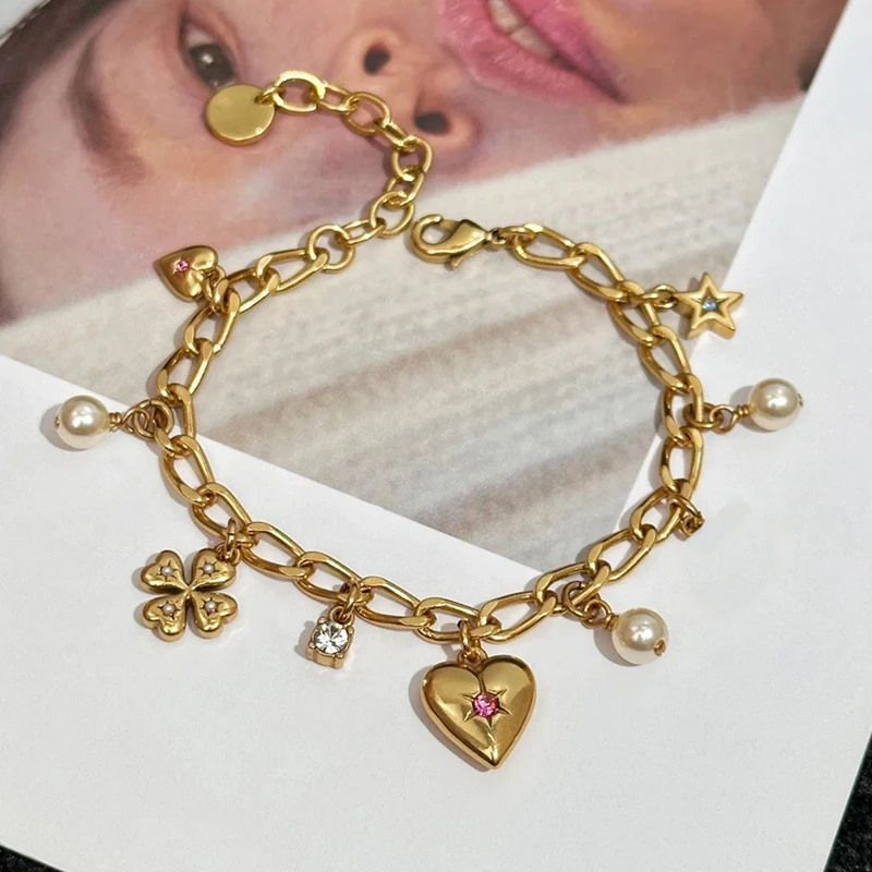 2024 Top European Designer Retro Multi Element Pearl Gold Bracelet Women's Charm Jewelry Trend
2024 Top European Designer Retro Multi Element Pearl Gold Bracelet Women's Charm Jewelry Trend