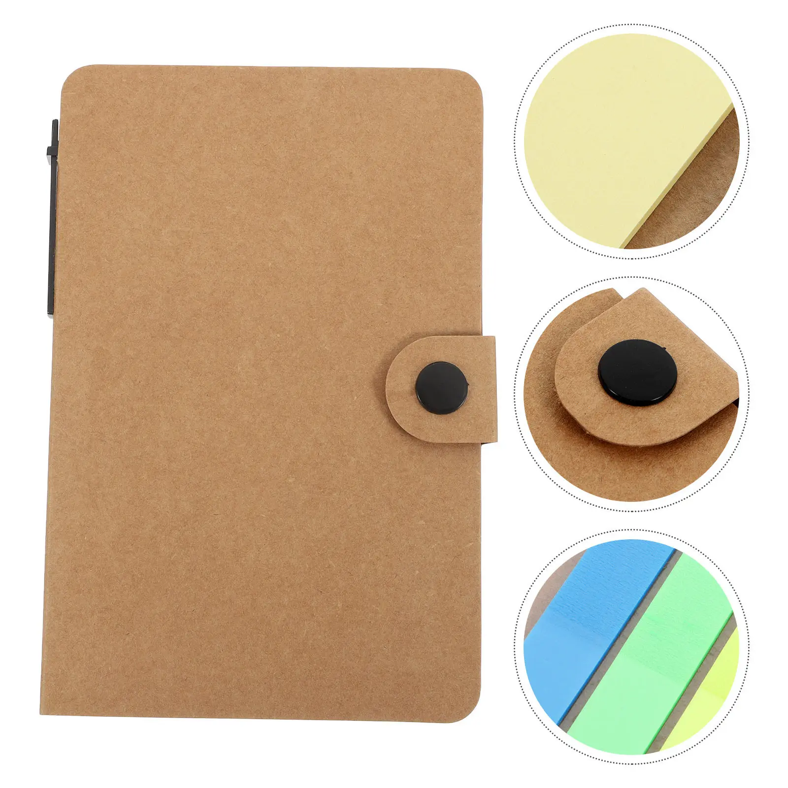 Black Business Notebook Set with Tabs Pocket-Sized Spiral Bound College Ruled Notepad Includes Smooth-Writing Pen
Black Business Notebook Set with Tabs Pocket-Sized Spiral Bound College Ruled Notepad Includes Smooth-Writing Pen