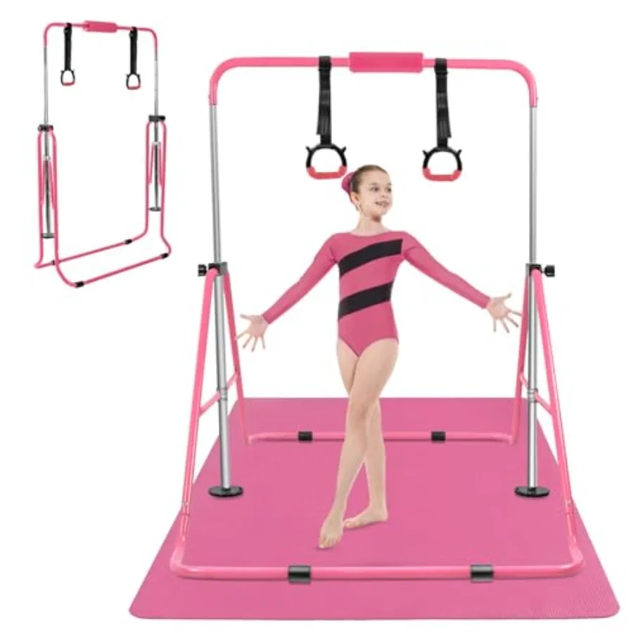 Home gymnastics bar for kids aged 3-10 steel construction blue and pink foldable and expandable with rings for horizontal bar t
Home gymnastics bar for kids aged 3-10 steel construction blue and pink foldable and expandable with rings for horizontal bar t