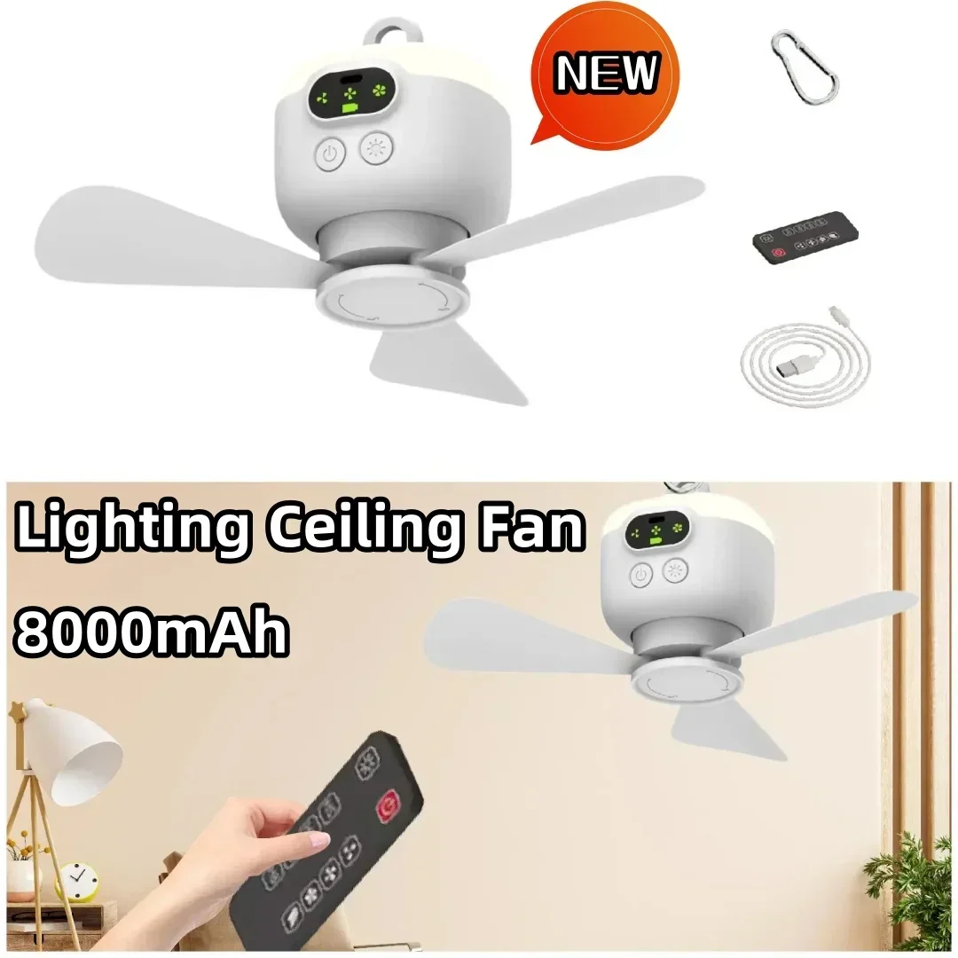 TXF【Reliable】New Ceiling Fan Lighting USB Remote Control 8000mAh Battery Large Capacity Removable Blades Suitable for Bedroom Ou
TXF【Reliable】New Ceiling Fan Lighting USB Remote Control 8000mAh Battery Large Capacity Removable Blades Suitable for Bedroom Ou