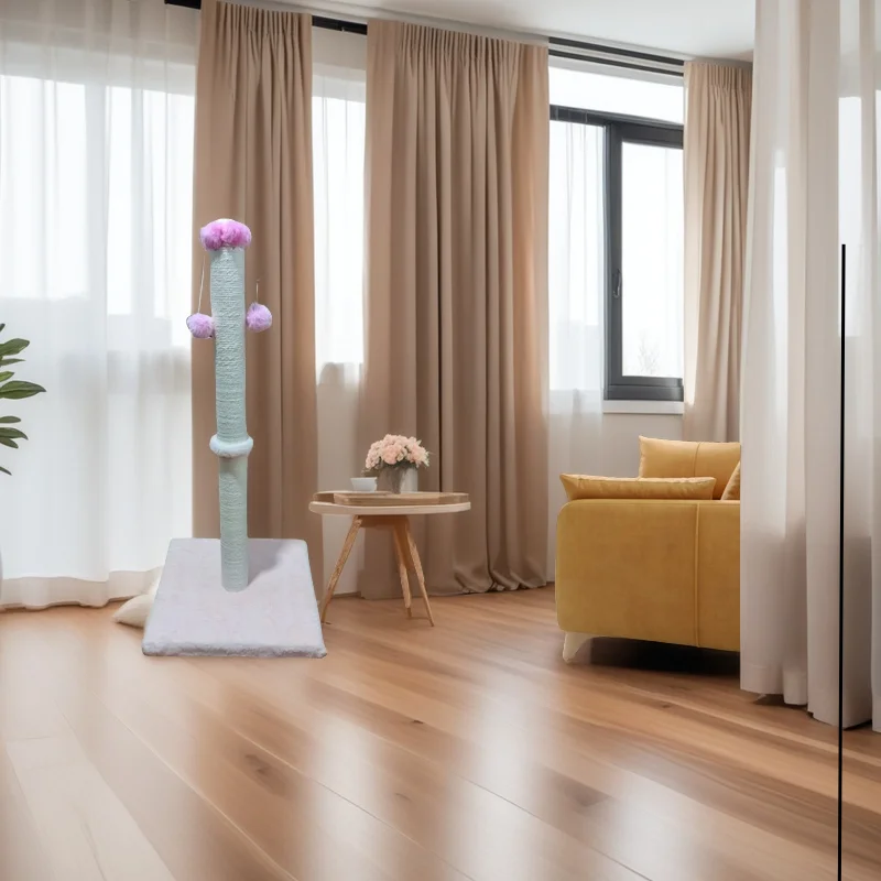 Sturdy cat claw pole, claw gripper with sword hemp rope, covered with soft and smooth plush
Sturdy cat claw pole, claw gripper with sword hemp rope, covered with soft and smooth plush