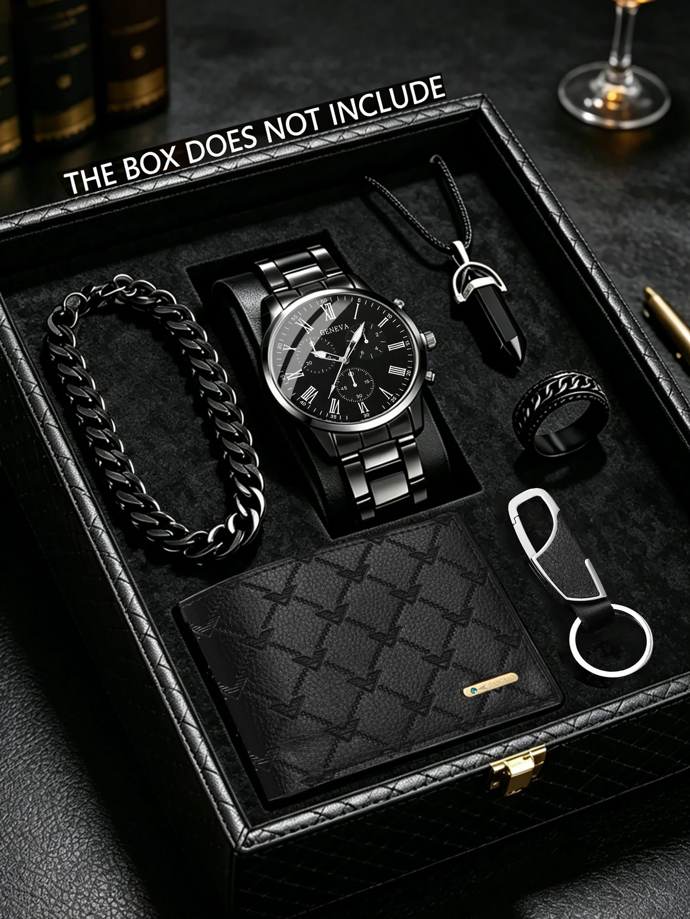 Fashionable Casual Men's Quartz Watch Set with Chain Stainless Steel Band Birthday Gift No Box
Fashionable Casual Men's Quartz Watch Set with Chain Stainless Steel Band Birthday Gift No Box