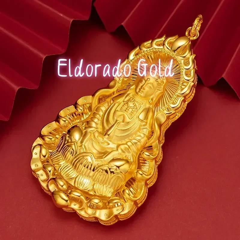 Eldorado Gold 9999 Real Gold 24K Yellow Gold High-end Ping An Oversized Guanyin Tag Is Domineering and Heroic
Eldorado Gold 9999 Real Gold 24K Yellow Gold High-end Ping An Oversized Guanyin Tag Is Domineering and Heroic