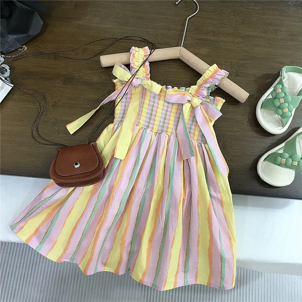 2026 Summer Girls Striped Cami Dress, Stylish Sweet Princess Dress for Baby Girls for 90-140cm
2026 Summer Girls Striped Cami Dress, Stylish Sweet Princess Dress for Baby Girls for 90-140cm