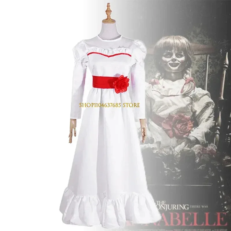 Adult Kids Horror Bride of Chucky Annabelle Cosplay Costume Dress Wigs Conjuring Doll Mask Women Girls Evil Halloween Clothes
Adult Kids Horror Bride of Chucky Annabelle Cosplay Costume Dress Wigs Conjuring Doll Mask Women Girls Evil Halloween Clothes
