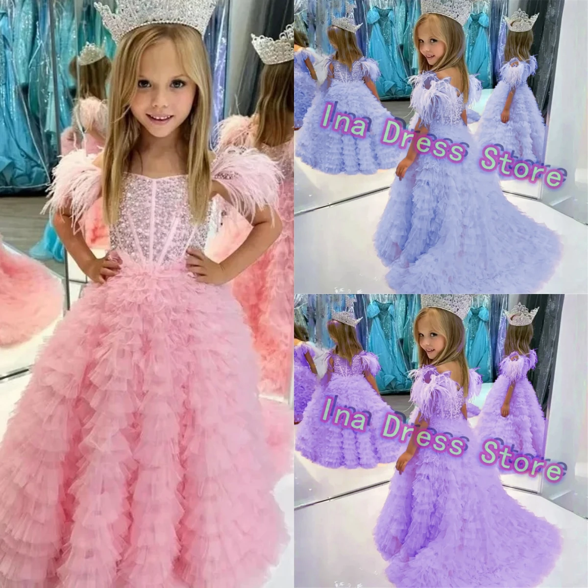 Gorgeous Quality Pink Flower Girl Dress Tulle Fluffy Wedding Dresses Princess Ball Kids Birthday Party Communion Customise Gowns
Gorgeous Quality Pink Flower Girl Dress Tulle Fluffy Wedding Dresses Princess Ball Kids Birthday Party Communion Customise Gowns