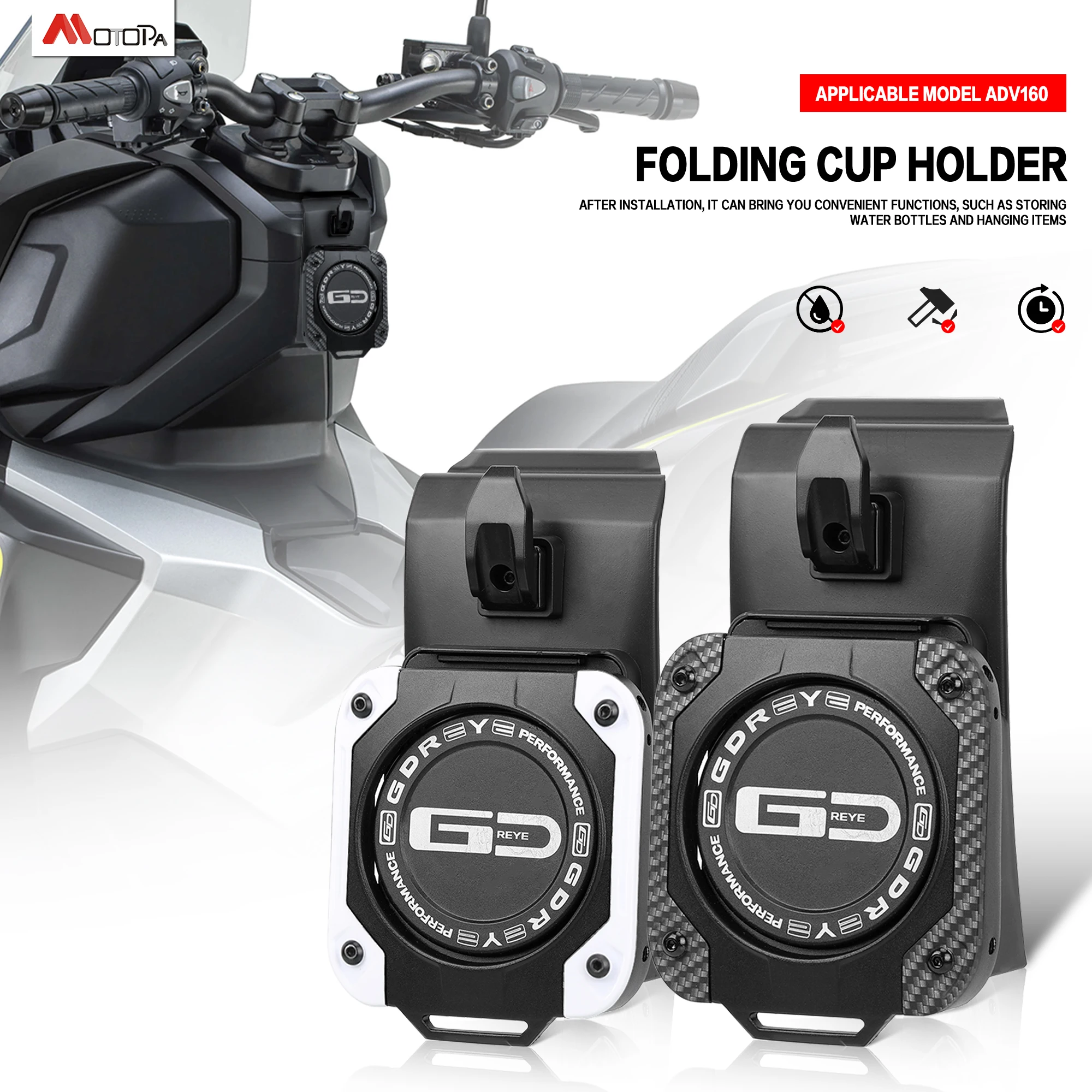 Motorcycle Special bracket with stand for water cup For Honda ADV160 2023-2025 Beverage Water Drink Cup Holder Helmet Hook
Motorcycle Special bracket with stand for water cup For Honda ADV160 2023-2025 Beverage Water Drink Cup Holder Helmet Hook