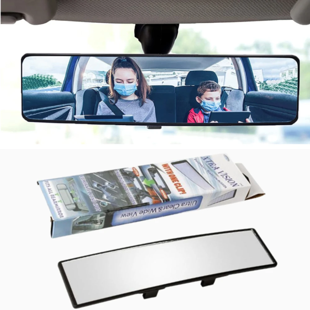 Universal Car Baby Rear View Mirror, Clip-on Wide Angle Anti Glare Large Vision Rear View, Effectively Reduce Blind Spot for Car
Universal Car Baby Rear View Mirror, Clip-on Wide Angle Anti Glare Large Vision Rear View, Effectively Reduce Blind Spot for Car