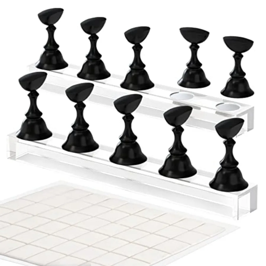 Nail Stand Acrylic Nail Art Display Stand Magnetic Nail Tips Practice Holder 54 Pcs Reusable Adhesive Putty for DIY Painting Na
Nail Stand Acrylic Nail Art Display Stand Magnetic Nail Tips Practice Holder 54 Pcs Reusable Adhesive Putty for DIY Painting Na
