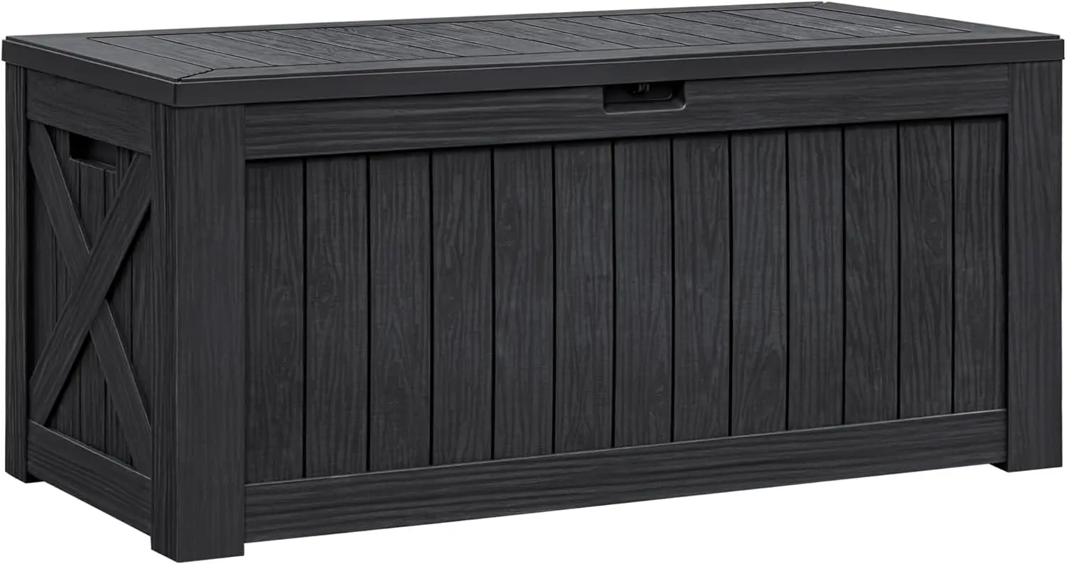 Flamaker Resin Deck Box 120 Gallon Waterproof Large Deck Boxes Plus Outdoor Indoor Storage Box Imitation Wood Resin for Patio
Flamaker Resin Deck Box 120 Gallon Waterproof Large Deck Boxes Plus Outdoor Indoor Storage Box Imitation Wood Resin for Patio