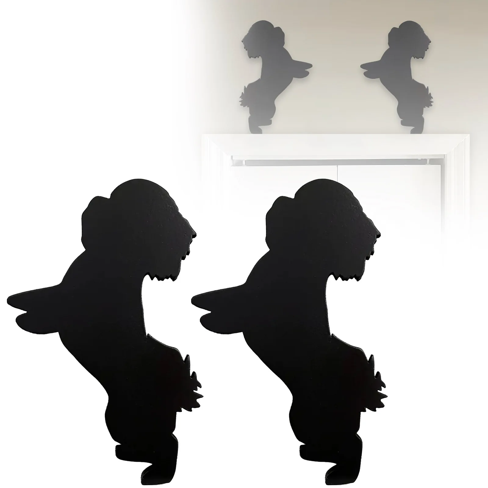 2Pcs Cute Wooden Dog Silhouette Decor, Black Pet Wall Art for Door Frame, Rustic Home Decor, Farmhouse Puppy Gift for Pet Lovers
2Pcs Cute Wooden Dog Silhouette Decor, Black Pet Wall Art for Door Frame, Rustic Home Decor, Farmhouse Puppy Gift for Pet Lovers