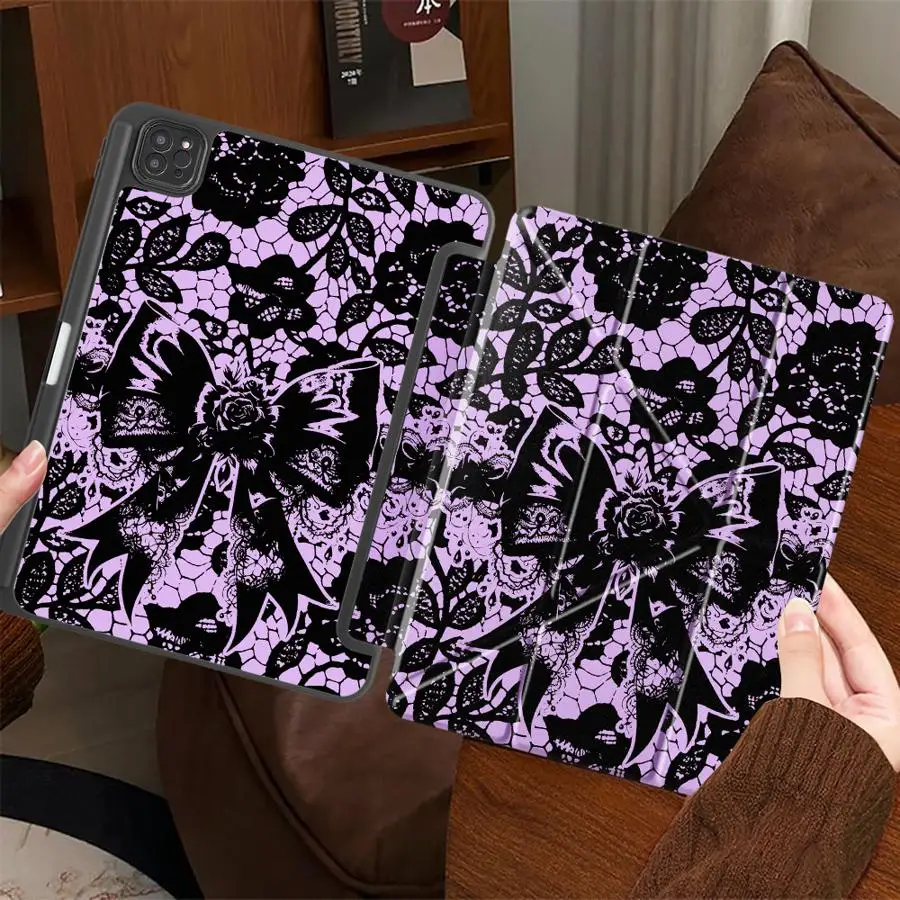 Holder Cover Tablet Case For iPad Air 4 5 M3 M2 1 2 M4 11inch Pro 11th 10th 9th 8th 7th 12.9inch Mini 6 7 2025 Black Lace
Holder Cover Tablet Case For iPad Air 4 5 M3 M2 1 2 M4 11inch Pro 11th 10th 9th 8th 7th 12.9inch Mini 6 7 2025 Black Lace