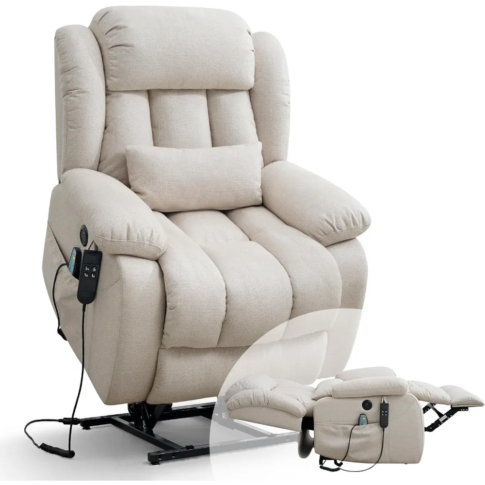 Lay Flat Lift Recliner Chair,Dual Motor Power Lift Chair for Elderly with Massage & Heating,Remote Control & Lumbar Pillow
Lay Flat Lift Recliner Chair,Dual Motor Power Lift Chair for Elderly with Massage & Heating,Remote Control & Lumbar Pillow