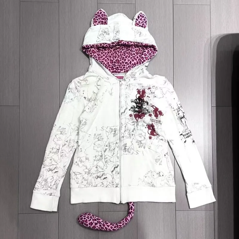 Japanese Subculture Retro Leopard Print Patchwork Hoodie Harajuku Street Hottie Sweatshirt Women's Loose Casual All-match Coat
Japanese Subculture Retro Leopard Print Patchwork Hoodie Harajuku Street Hottie Sweatshirt Women's Loose Casual All-match Coat