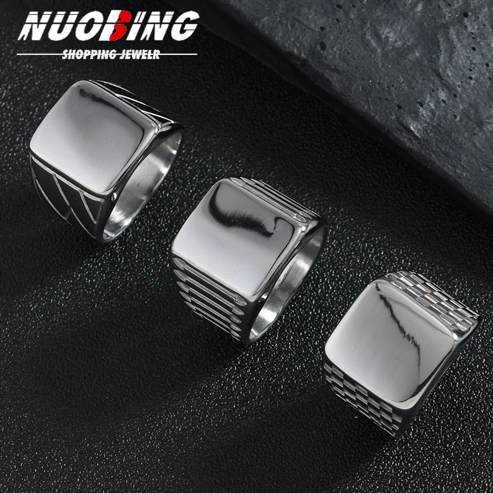 Men's Square Ring Punk Rock Smooth 316L Stainless Steel Signet Anel Wedding Anniversary Wedding Jewelry Party Gift Custom
Men's Square Ring Punk Rock Smooth 316L Stainless Steel Signet Anel Wedding Anniversary Wedding Jewelry Party Gift Custom