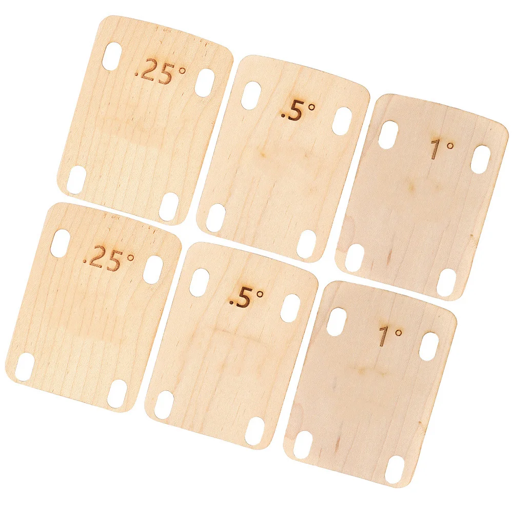 6pcs 3 Guitar Neck Shims Maple Wood Spacers 0 25mm 0 5mm 1mm Thickness Bass Guitar Supplies Musical Instrument Accessories
6pcs 3 Guitar Neck Shims Maple Wood Spacers 0 25mm 0 5mm 1mm Thickness Bass Guitar Supplies Musical Instrument Accessories