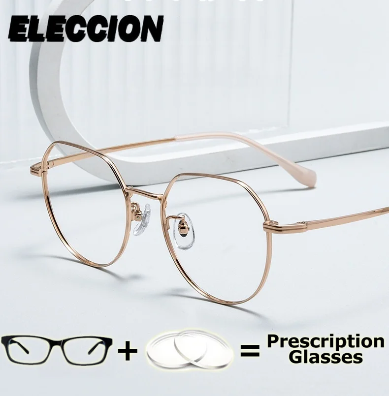 ELECCION PrescriptionGLasses Myopia Round Frames Women Men Optical Myopia Anti Blue Light Eyeglasses Photochromic Eyewear 
ELECCION PrescriptionGLasses Myopia Round Frames Women Men Optical Myopia Anti Blue Light Eyeglasses Photochromic Eyewear