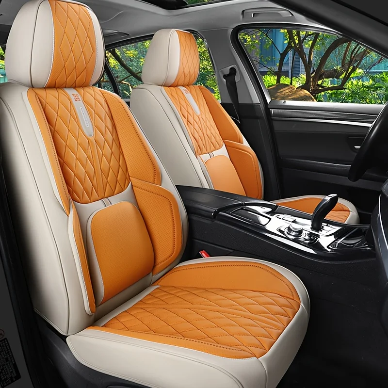 Luxury Artificial Leather Car Seat Covers, A Full Set for 5 Seats,breathable and Waterproof, Front and Rear Seat Cushions
Luxury Artificial Leather Car Seat Covers, A Full Set for 5 Seats,breathable and Waterproof, Front and Rear Seat Cushions