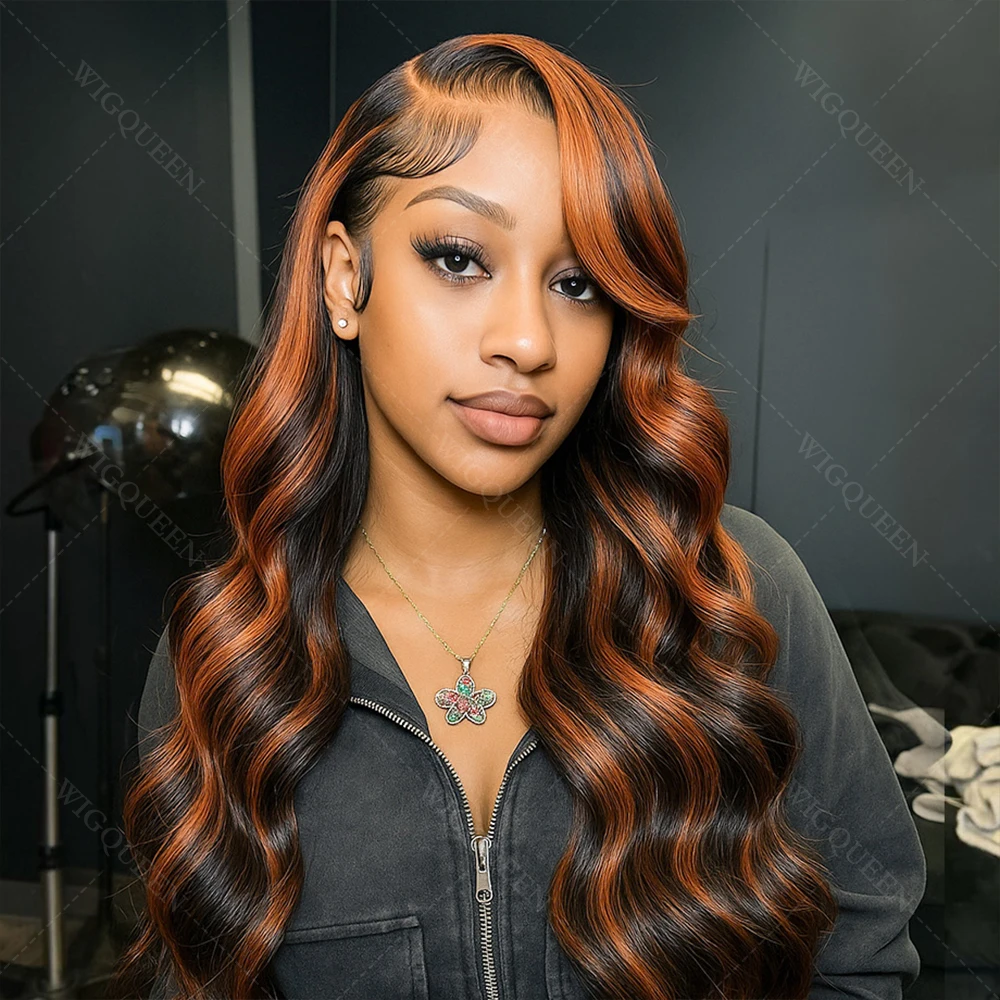 1B/30 Balayage Highlight Body Wave Wig Human Hair 13x4 HD Lace Front Human Hair Wigs 30 Inch Ombre Brown Colored Human Hair Wigs
1B/30 Balayage Highlight Body Wave Wig Human Hair 13x4 HD Lace Front Human Hair Wigs 30 Inch Ombre Brown Colored Human Hair Wigs