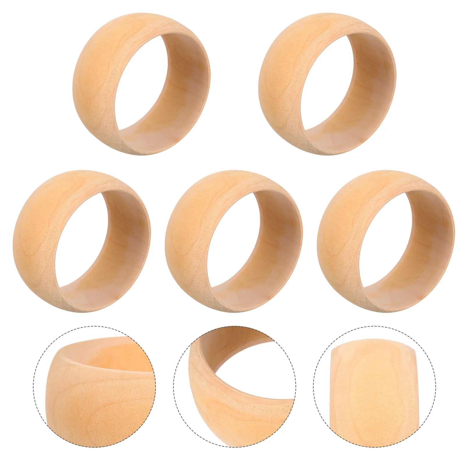 5Pcs Natural Wooden Rings Unfinished Smooth Wood Jewelry Making Craft Projects DIY Bracelet Blanks Woods Bangle Bracelets
5Pcs Natural Wooden Rings Unfinished Smooth Wood Jewelry Making Craft Projects DIY Bracelet Blanks Woods Bangle Bracelets