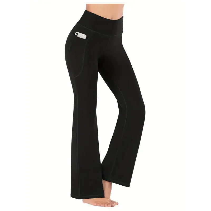 Women's Flared Pants with Pockets, Flared Leg Yoga Pants High Waist Fitness Casual Tummy Tuck Pants
Women's Flared Pants with Pockets, Flared Leg Yoga Pants High Waist Fitness Casual Tummy Tuck Pants