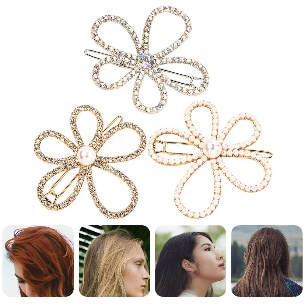 3Pcs Pearl Hair Clips Set Flower Pattern Alloy Side Barrettes Decorative Headdress for Girls Party Hair Decoration Comfortable
3Pcs Pearl Hair Clips Set Flower Pattern Alloy Side Barrettes Decorative Headdress for Girls Party Hair Decoration Comfortable