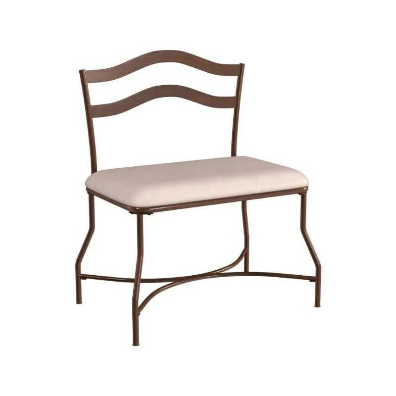 Hillsdale, Windsor Metal Vanity Bench for Makeup Room or Bathroom, Burnished Bronze
Hillsdale, Windsor Metal Vanity Bench for Makeup Room or Bathroom, Burnished Bronze