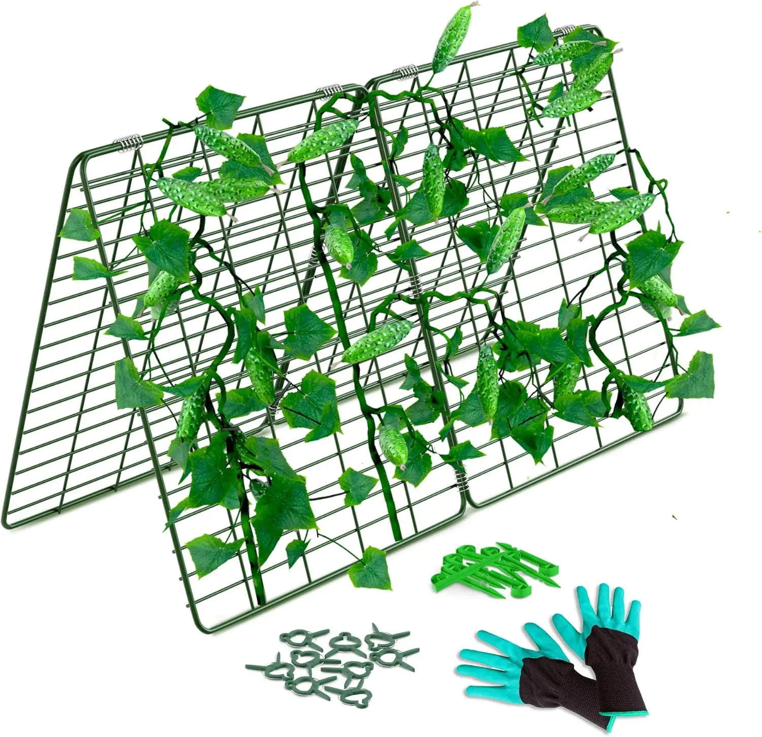35" x 55" A-Frame Trellis for Climbing Vegetables, Adjustable Garden Plant Support with Clips and Gloves
35" x 55" A-Frame Trellis for Climbing Vegetables, Adjustable Garden Plant Support with Clips and Gloves